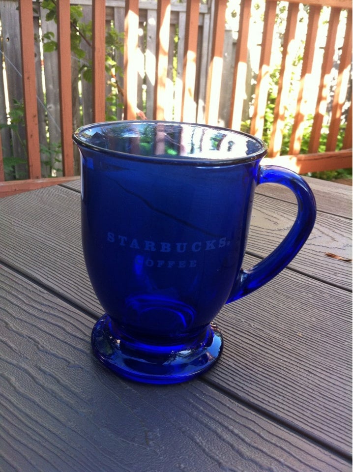starbucks cobalt blue mug