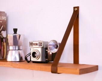 Leather Hanging Shelf Straps