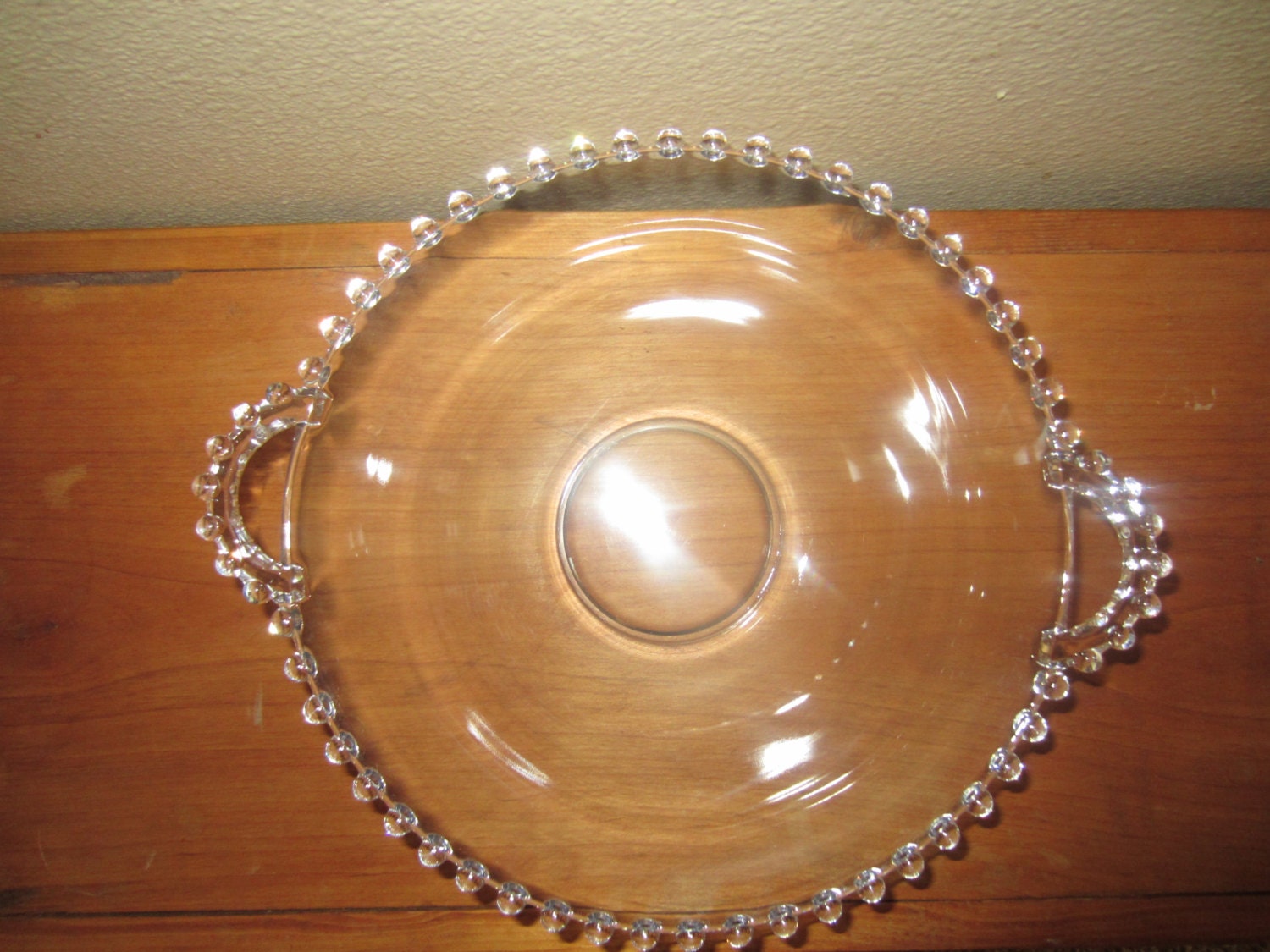 Imperial Glass candlewick bowl with handles by the3vintagesisters