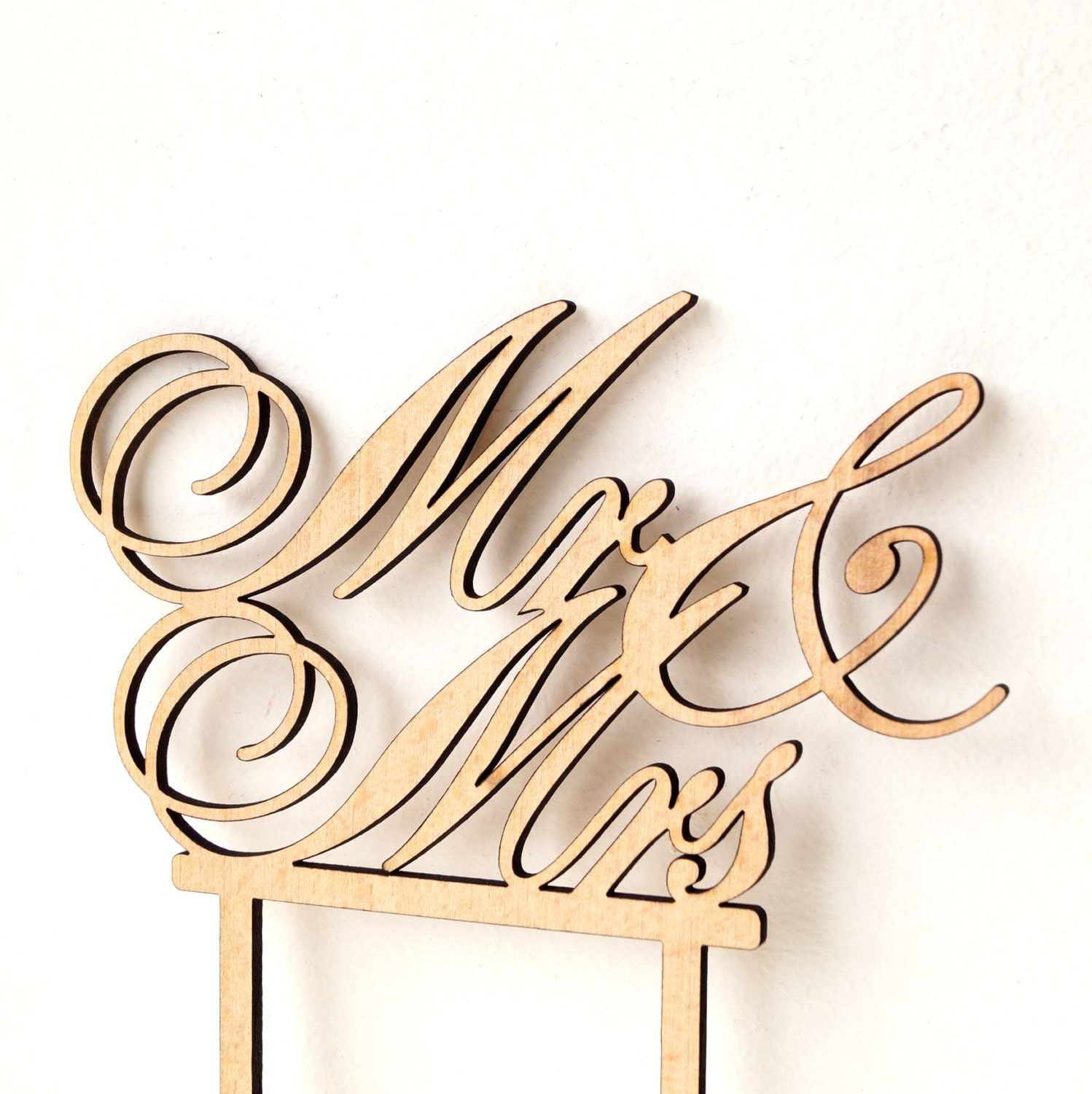 Mr and Mrs cake topper rustic wedding cake topper wooden