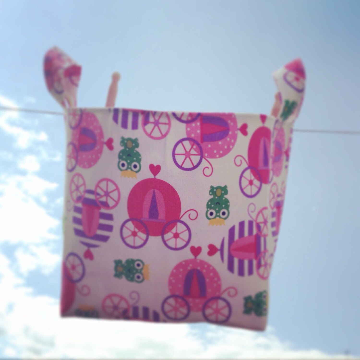 Princess Nappy Storage Baskets Toy Storage by TwinkleTwinkleBabies