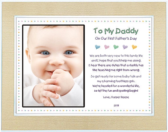 1st Father's Day Gift for Daddy from Son or by PoetryGifts ...