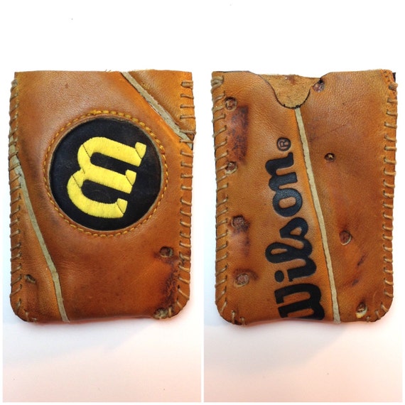 Repurposed Wilson Baseball Glove Wallet by SaltRiverLeather
