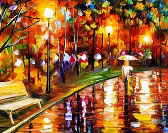 The Gold Of Nature PALETTE KNIFE Landscape Modern Wall Art by ...