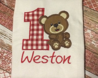 Teddy bear picnic birthday shirt!