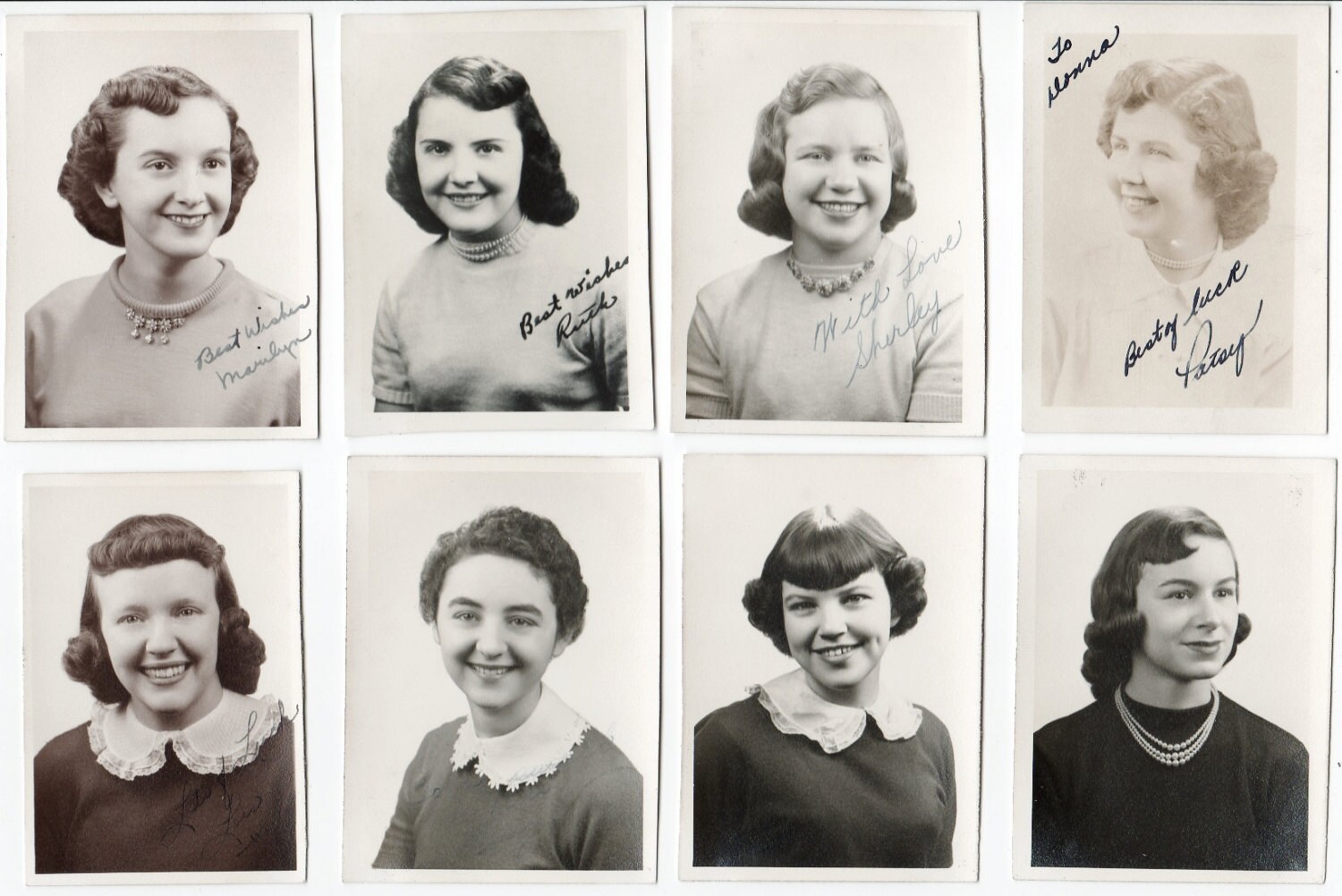 School Days Vintage 1950's Yearbook Photos