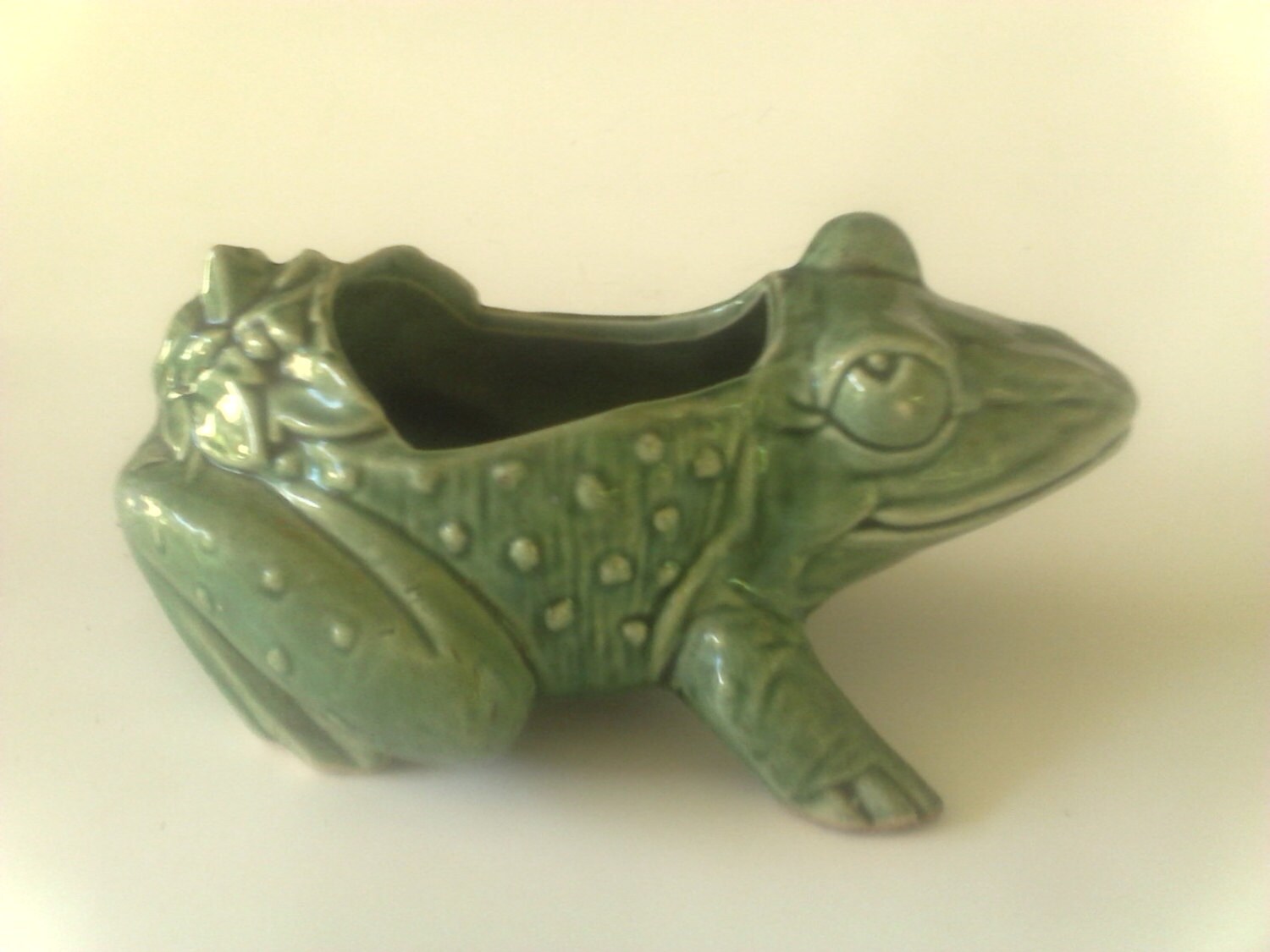 Vintage McCoy Frog Planter by ATreasureStore on Etsy