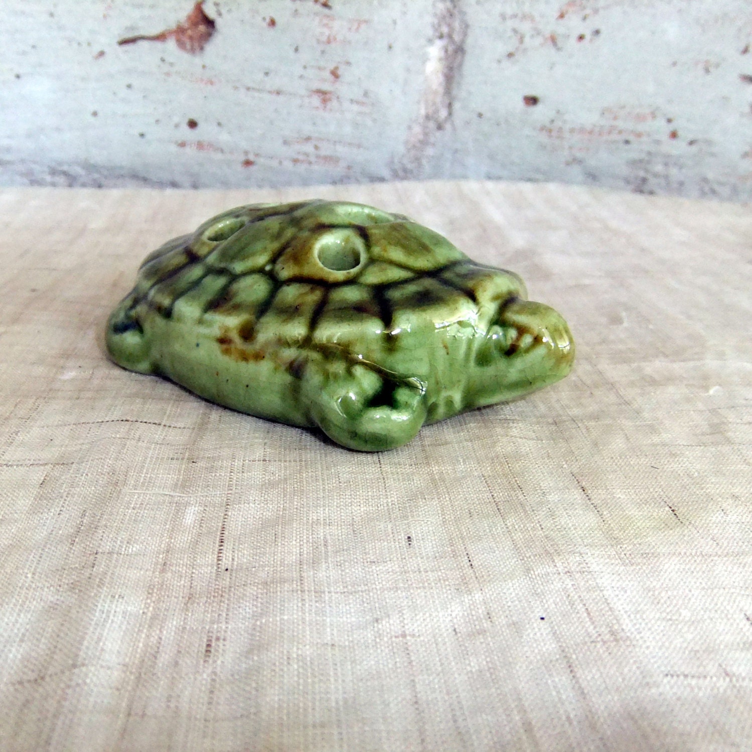 Vintage Flower Frog Turtle
