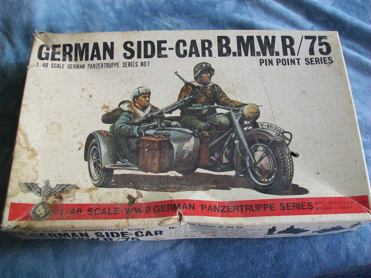 1970's Bandai 1/48 scale German Side Car by MyHillbillyWays