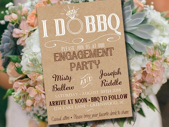 Wedding Engagement Invitation 1