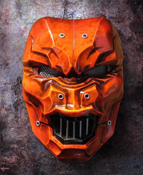 Anger Mask 607 Fiberglass Rock Style Unique By Thedarkmask