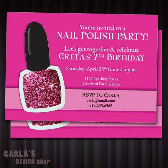 Nail Party Invitations 7