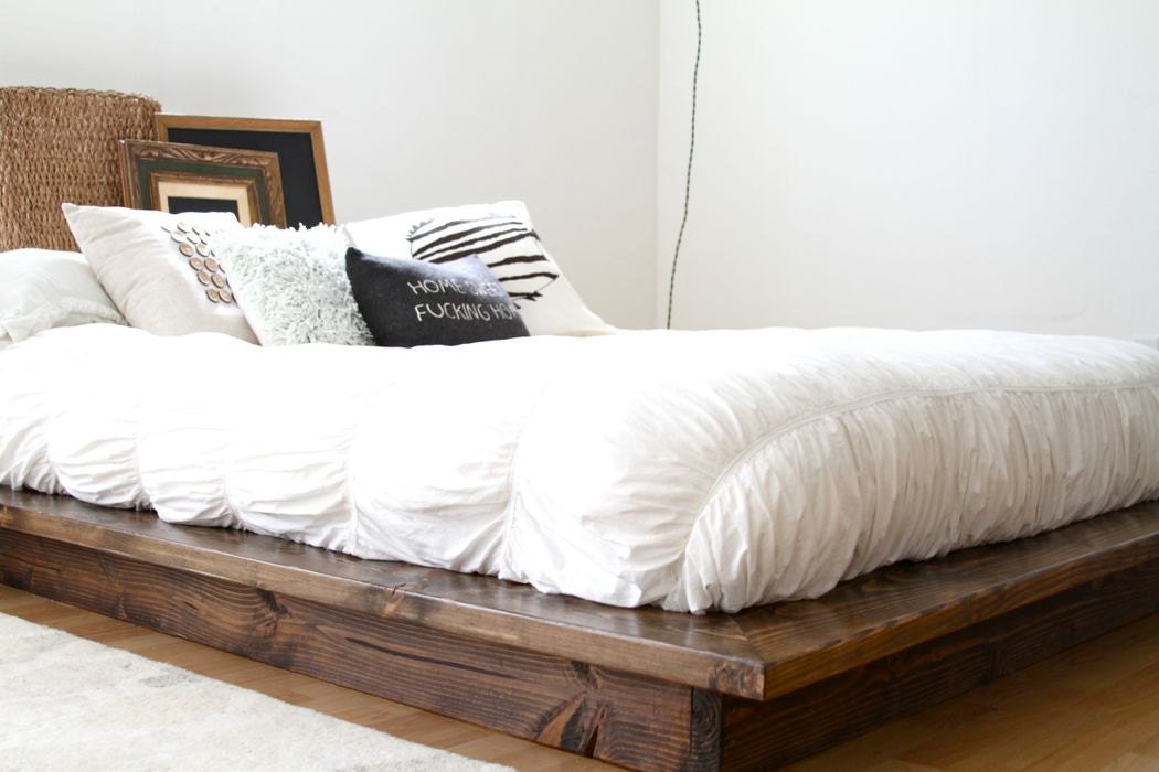 Modern Floating Platform Bed Frame