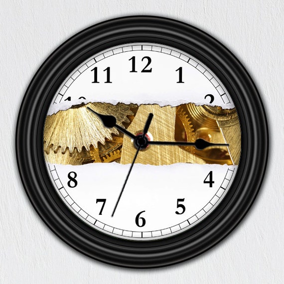 Inner Workings Unique Wall Clock Handmade Gift by ClocksGalore