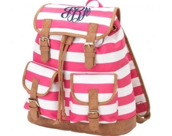 monogrammed backpacks for adults