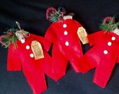 Santa's Underwear Christmas/ Primitive Christmas Decoration/ Santa's Underwear/ Christmas Bowl Filler