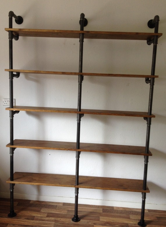 Vintage Industrial Gas Pipe Pole Retro Shelves by breuhaus ...