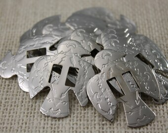 Silver Thunderbird Conchos (6 pieces)