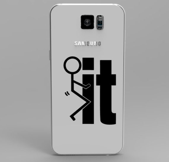 F%k It Stick Figure Phone Decal by DakotasDecals on Etsy