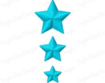 Star Mini Satin Stitch Fill Machine Embroidery Design 0.5x0.5 0.75x0.75 1x1 Tiny half inch three quarter 3/4 one inch INSTANT DOWNLOAD
