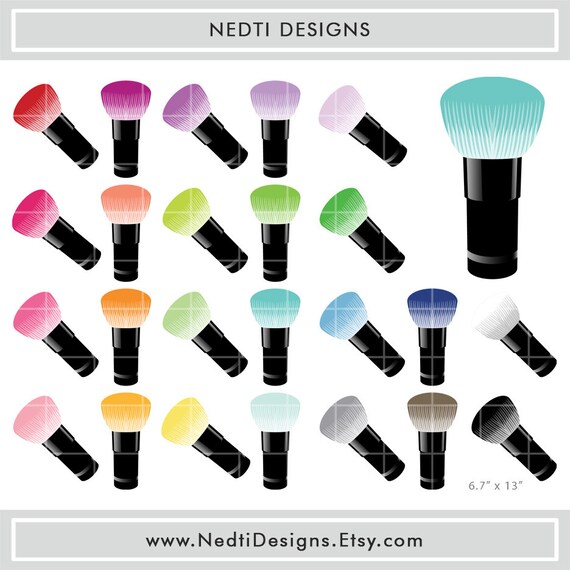 clipart makeup brushes - photo #42