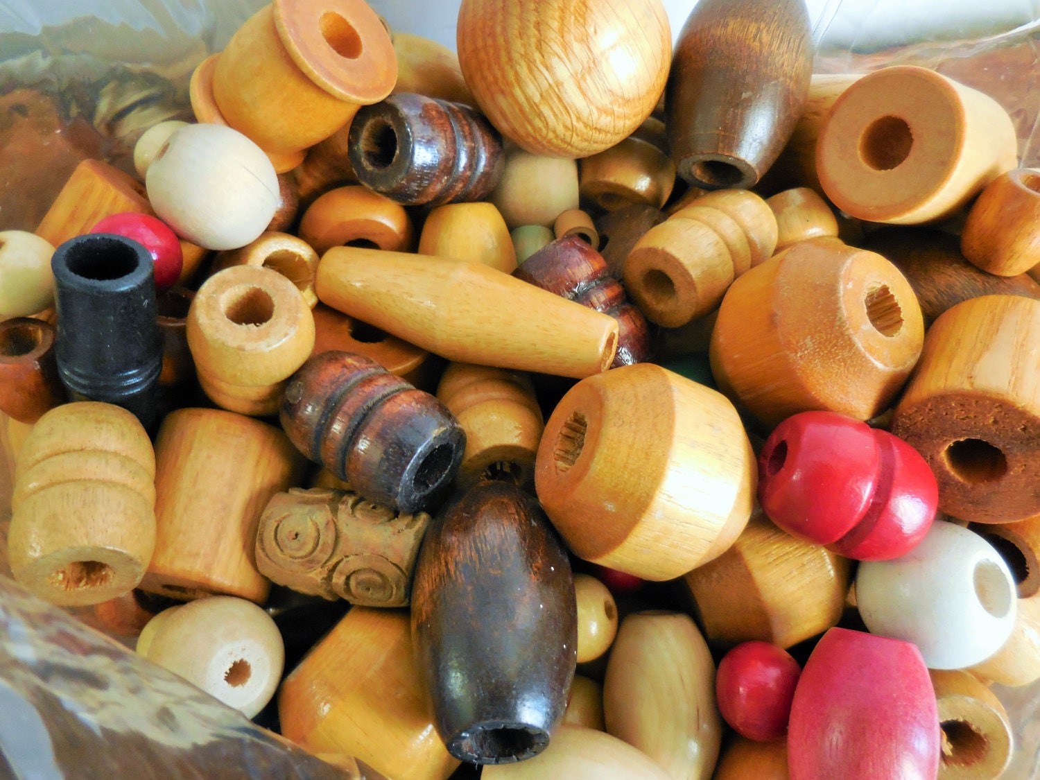 Wooden beads craft beads craft supplies destash by AJewelOfACraft