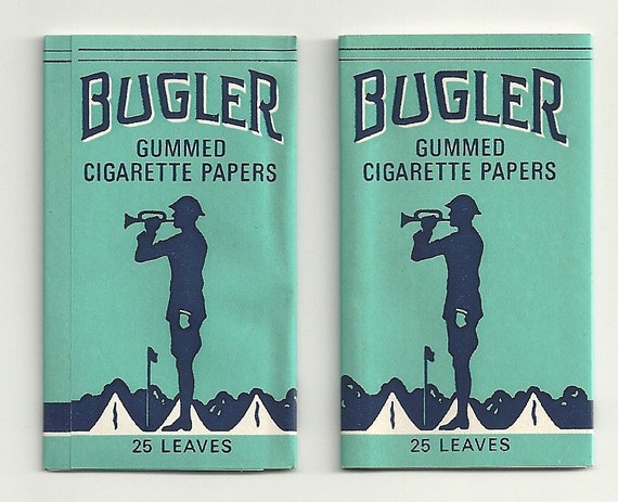 2 Vintage Bugler Cigarette Rolling Papers Packages New Old