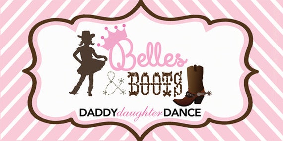 Items similar to Party Sign: { Belles & Boots } Western Themed Daddy ...