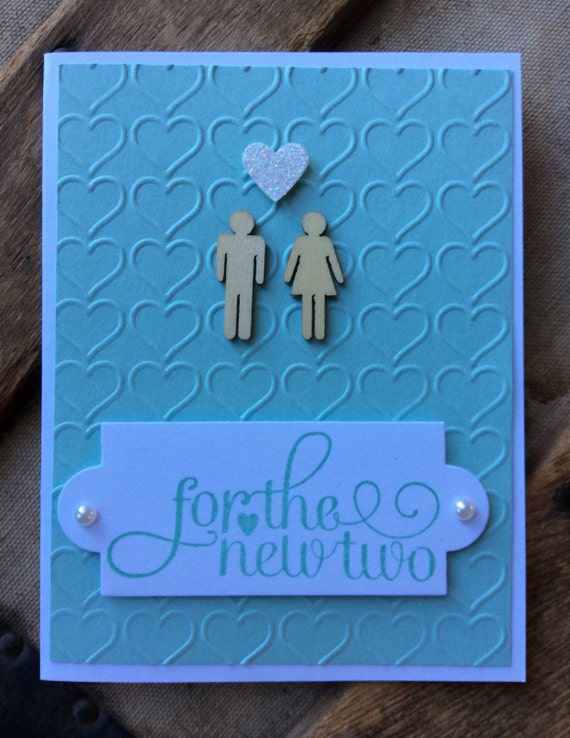 Items Similar To Wedding Bridal Card Stampin Up For The New Two Same Sex Option Available 4610