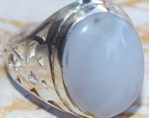 bague en argent sterling YÃ©men yÃ©mÃ© nite agate aqeeq mens pierre ...