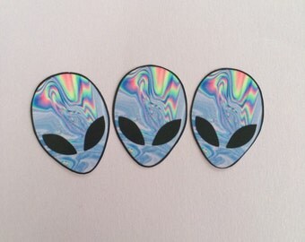 Trippy Alien Sticker Set