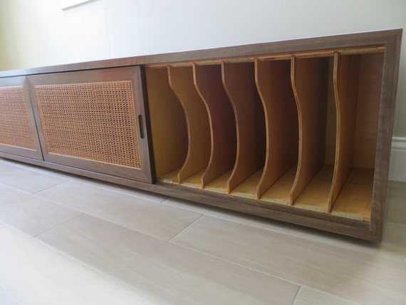 Floating Stereo Cabinet Mid Century Modern Bookshelf Stereo Hutch