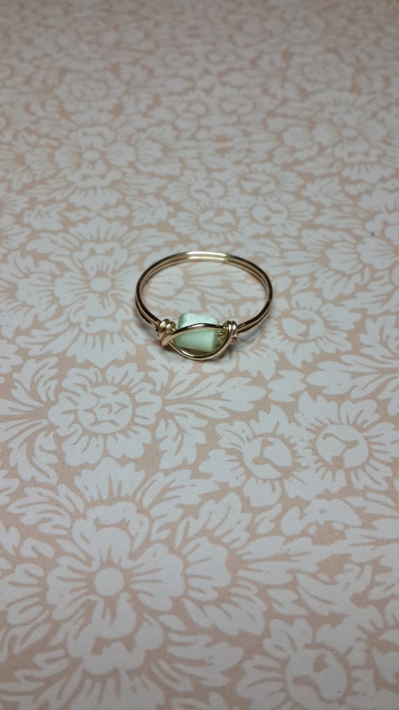 Beautiful mint green ring