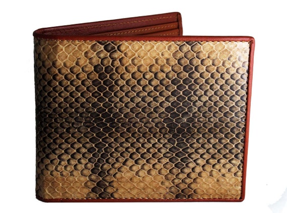 Items similar to Leather Wallets For Men Snake Skin Genuine SnakeSkin ...