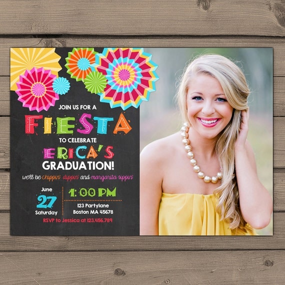 Graduation invitation Fiesta Graduation party graduation