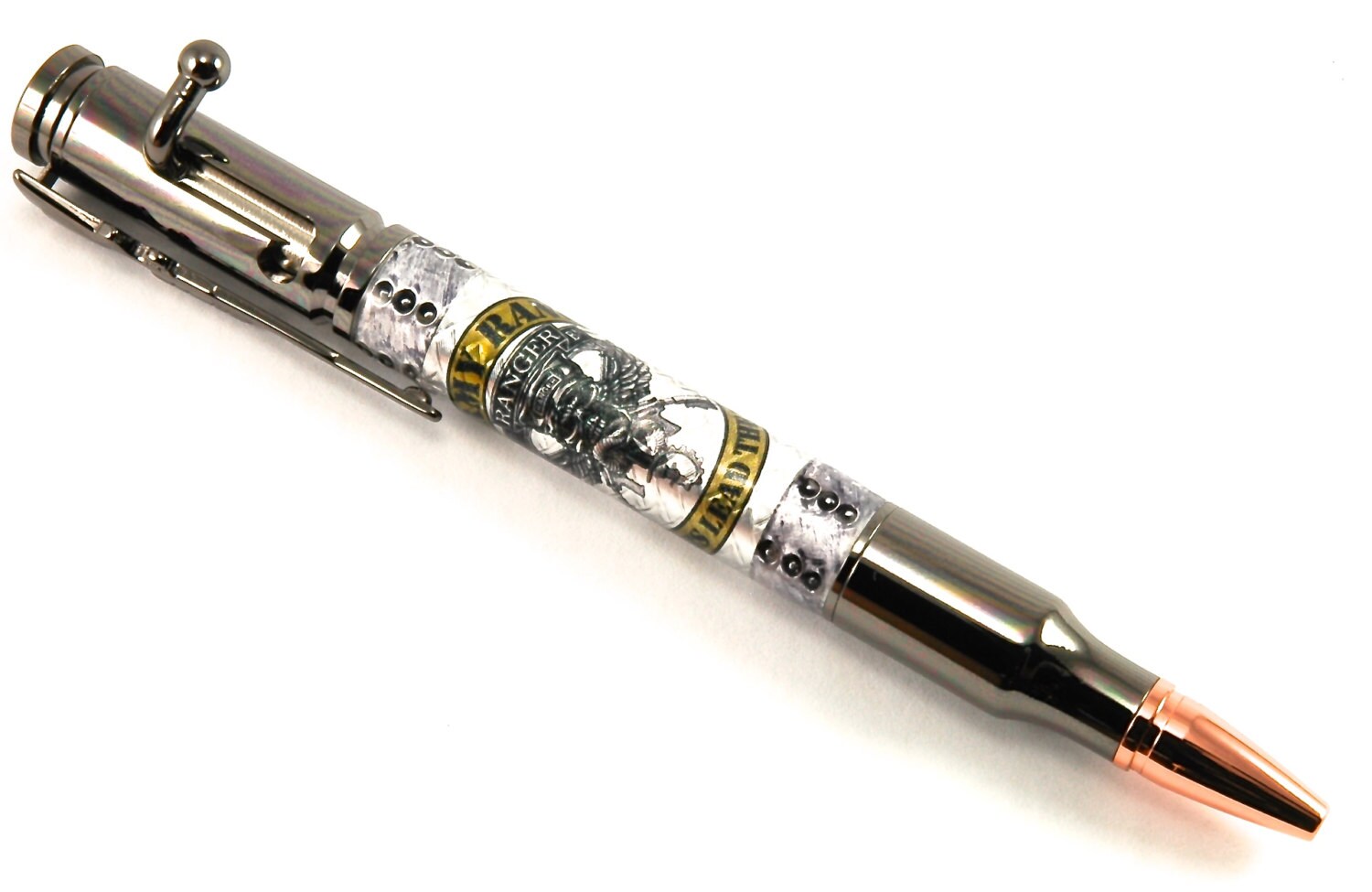 U.S. Army Rangers Bolt Action Pen wrapped around custom