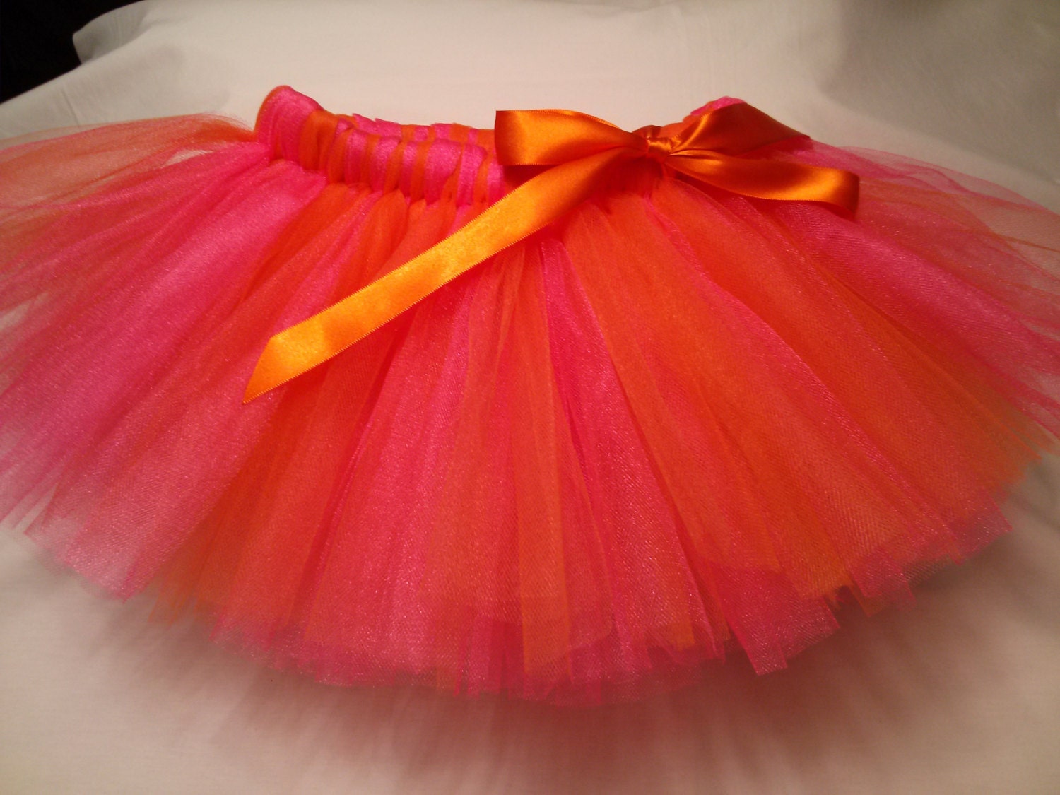 Hot Pink and Orange Tutu infant tutu baby tutu by JustTutus