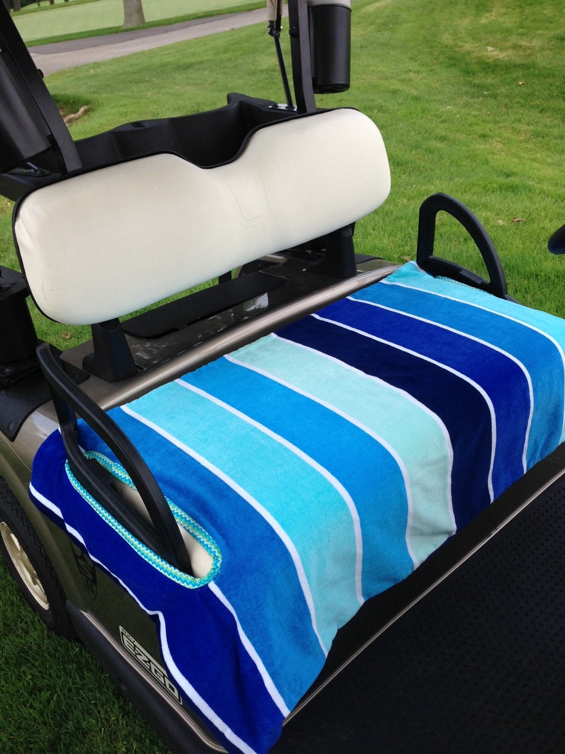 Shades-of-Blue-Terry-Cloth-Golf-Cart-Seat-Cover