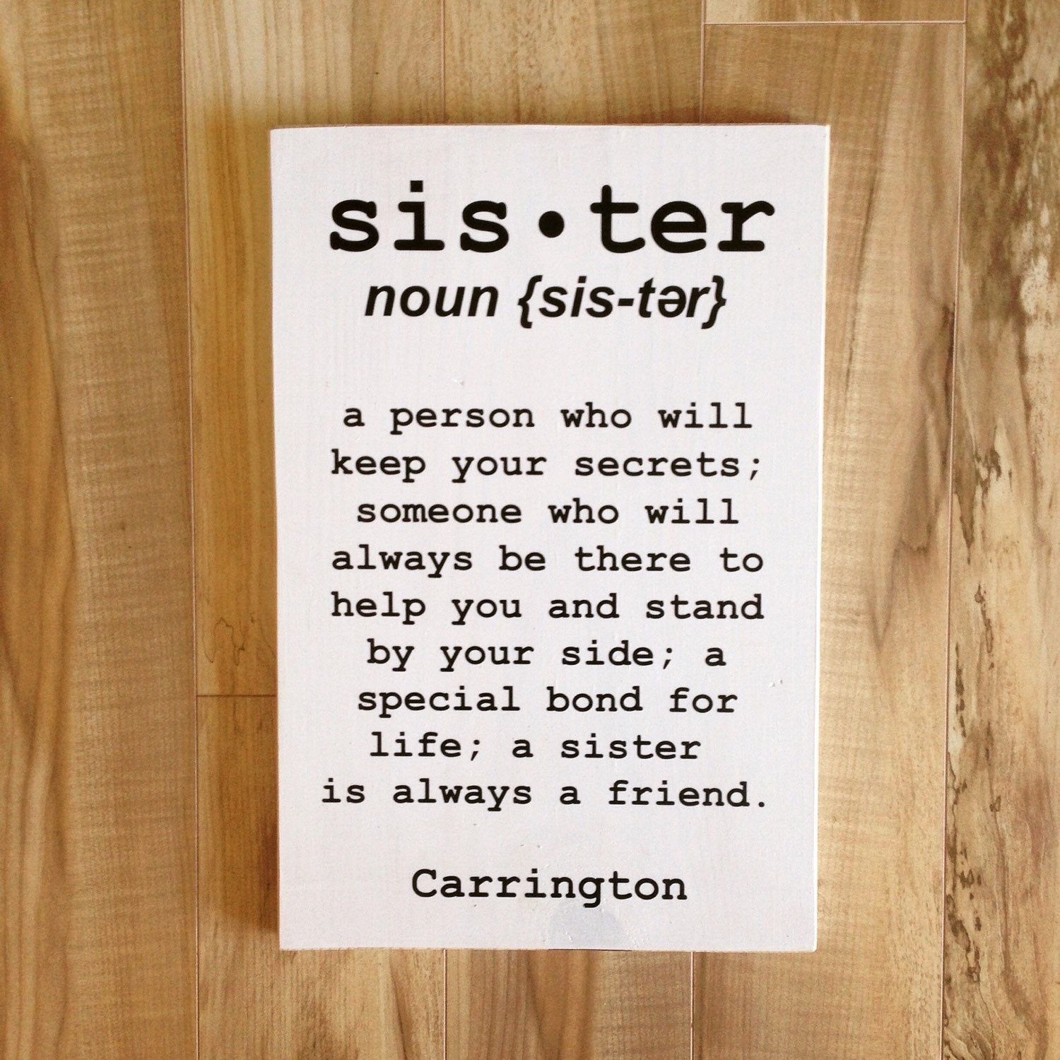 Brother OR Sister sign Personalized
