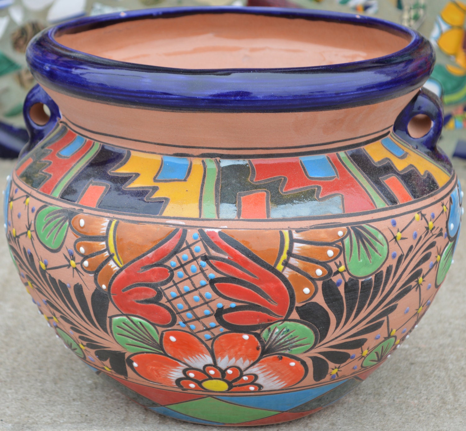 Talavera Small flower pot
