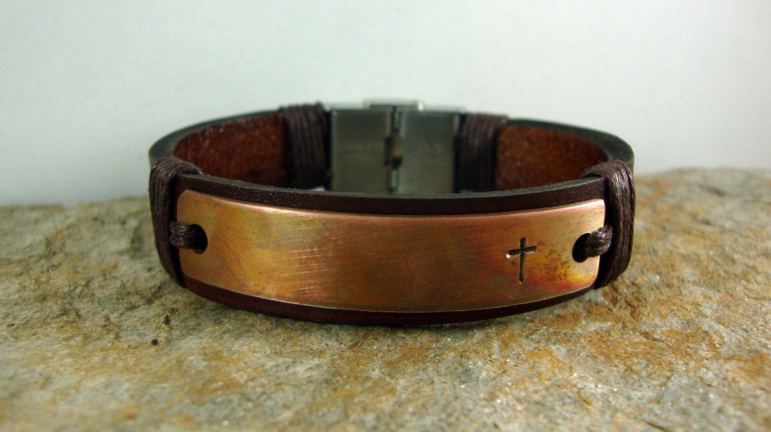Custom Braclet Personalized men's Leather Bracelet.