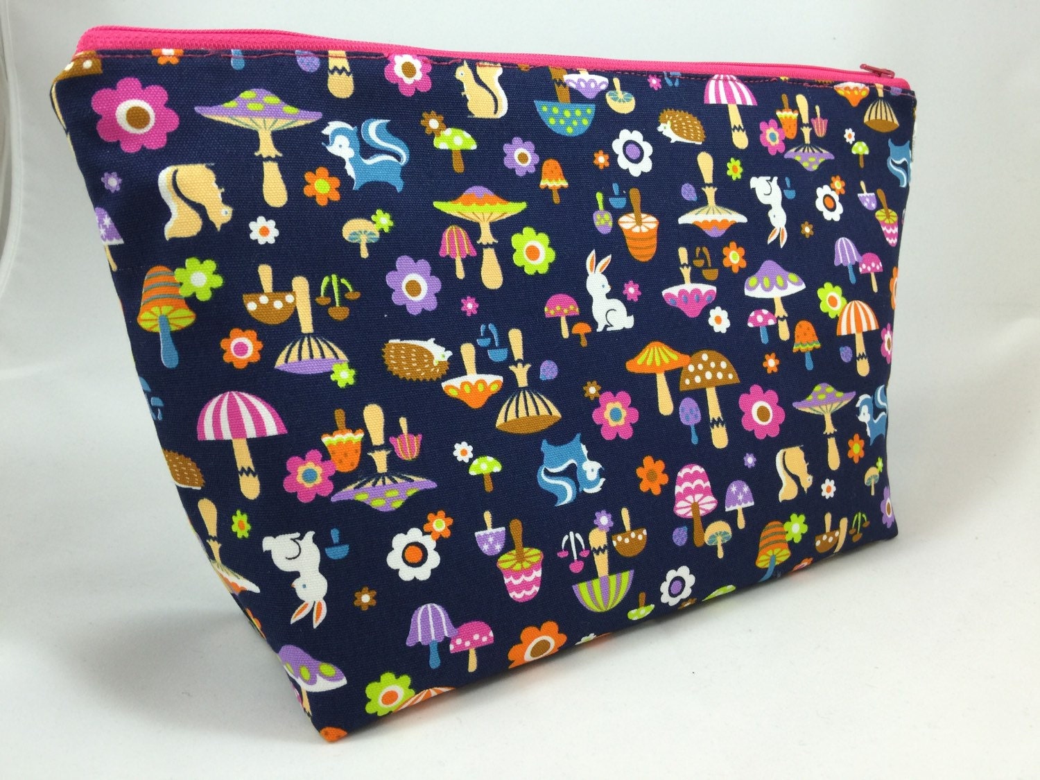 Extra Large Cosmetic Bag Toiletry Bag Travel Bag by NeedleandOak