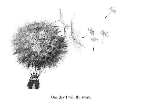 Dandelion Hot Air Balloon Whimsical Dandelion Hot Air