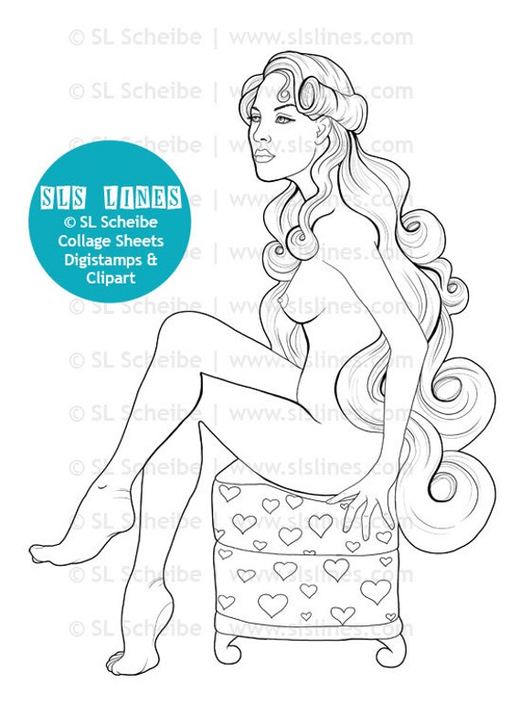 Nude Coloring Pages 6