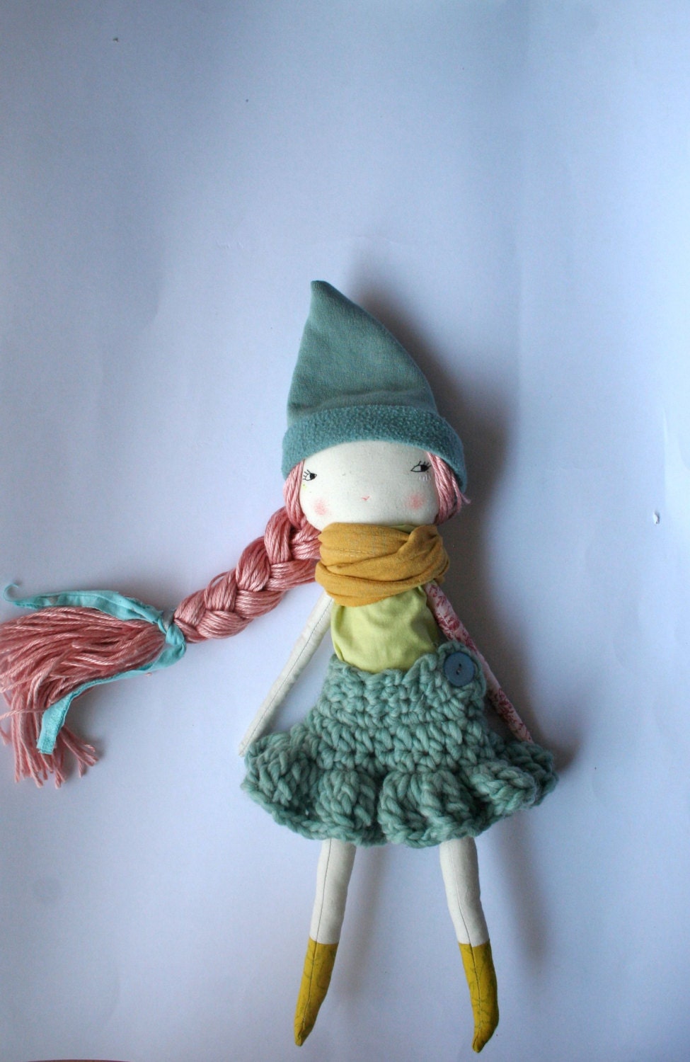 beautiful pink haired pixie lu 13ish rag doll cloth beautiful pink haired pixie lu 13ish rag doll cloth