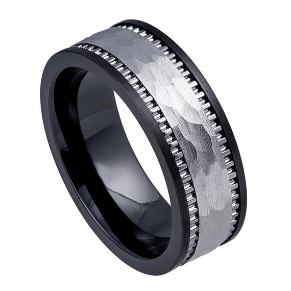 Rings, Ceramic Men's ring, Men's wedding band, Men's rings, Men ...