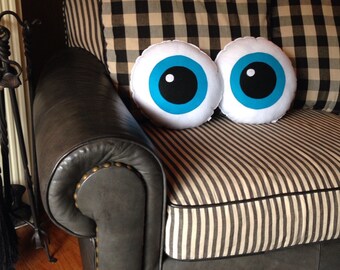 Eyeballs, Pair of Eyeballs, Geeky felt stuffed plush toy pillow