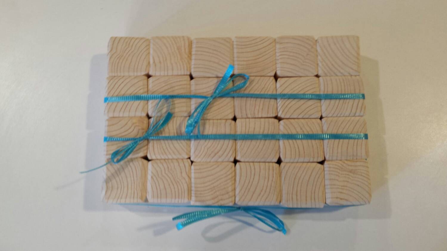 40 Baby Blocks Wood Blocks Craft Blocks Toy Wooden blocks Hand