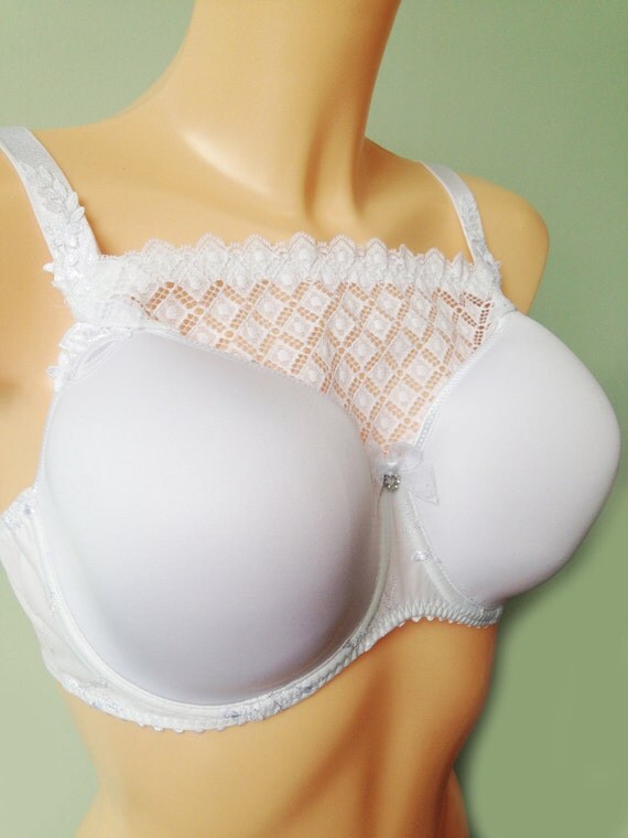 White Lace Modesty Panel Lace Bra Insert By Glamoursecrets 