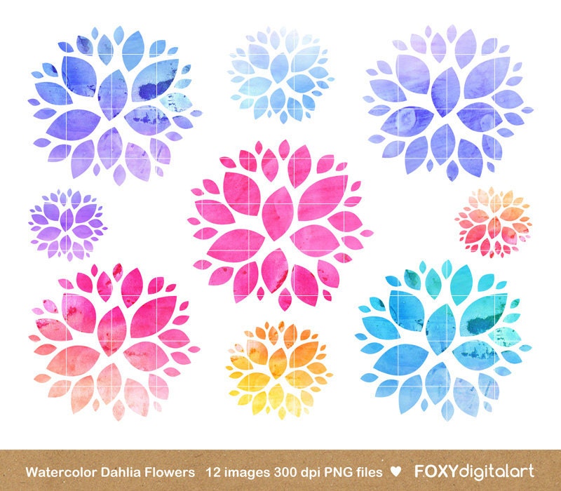 clip art dahlia flowers - photo #46